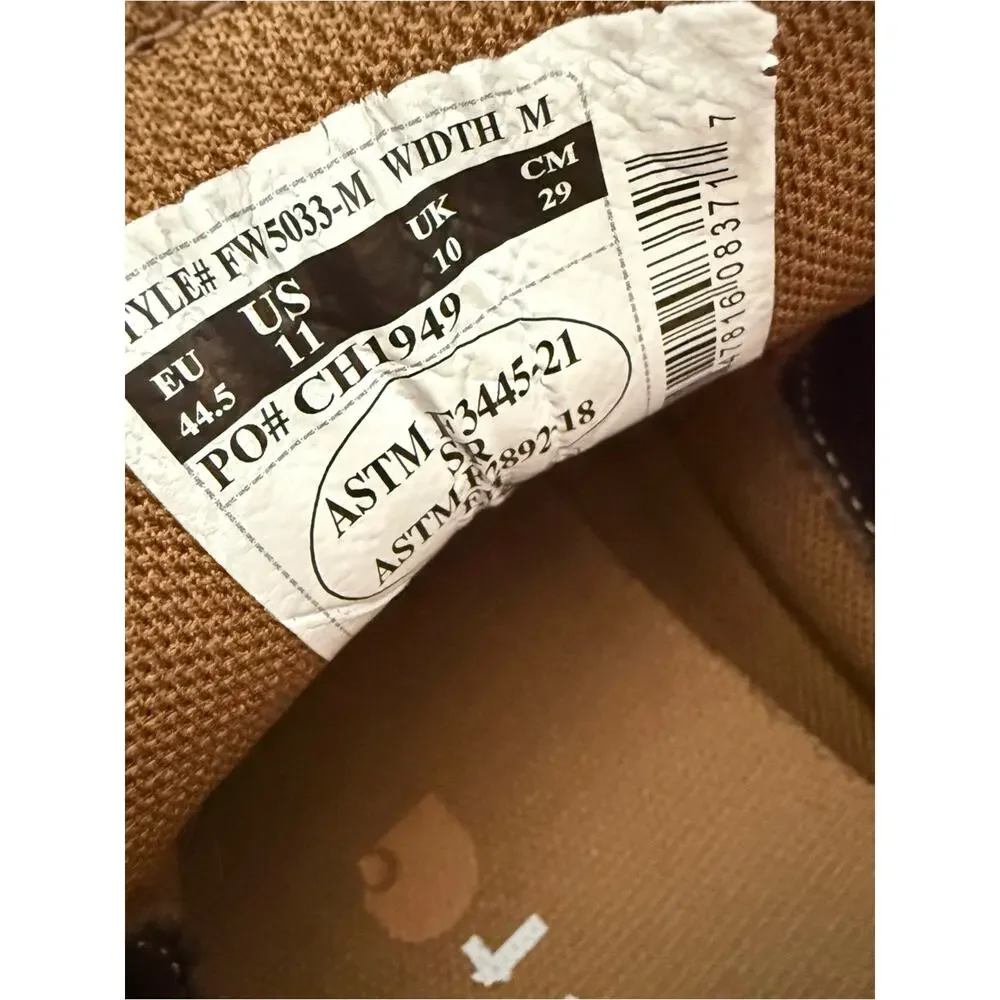 Carhartt Leather Ankle Boots Men’s 11
